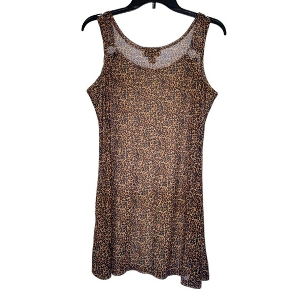J. Valdi Leopard Luxury Swim Suit Swimear Cover‎ Up Medium